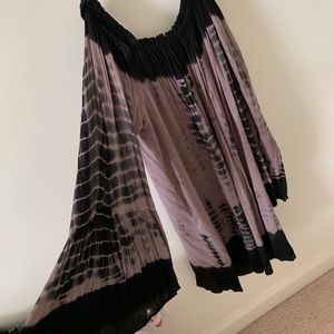 Tie Dye off the shoulder summer dress